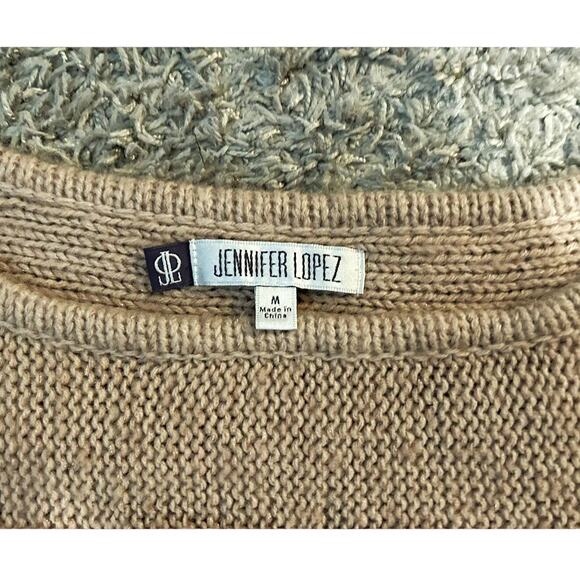 Jennifer Lopez Mauve Short Sleeve Cropped Sweater Womens Size M - Picture 3 of 6